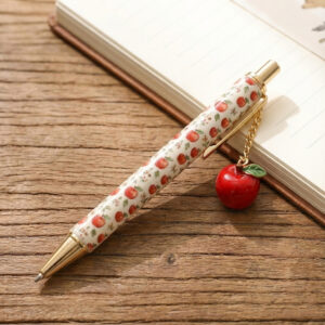 りんご模様のボールペンのイメージ画像