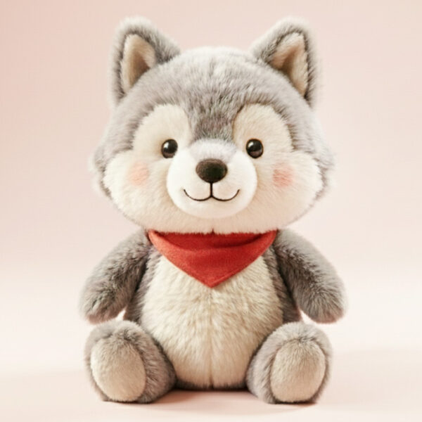 オオカミのぬいぐるみイメージ画像