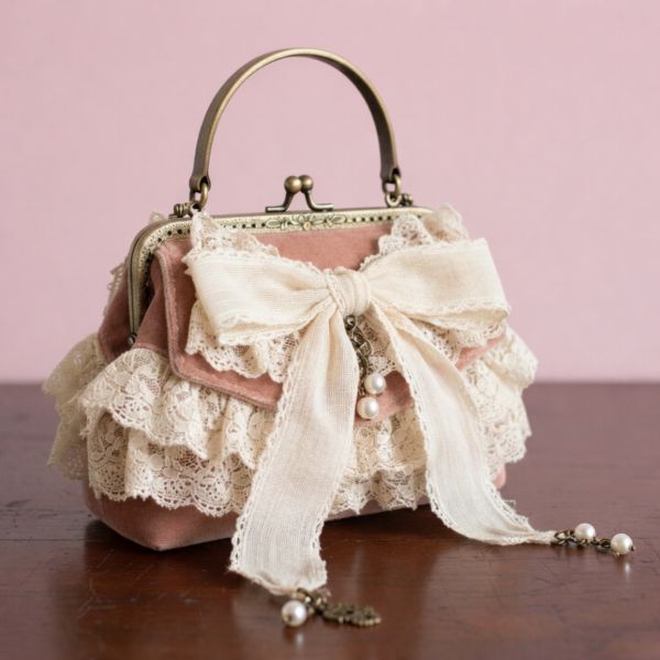 フリルハンドバッグのイメージ画像